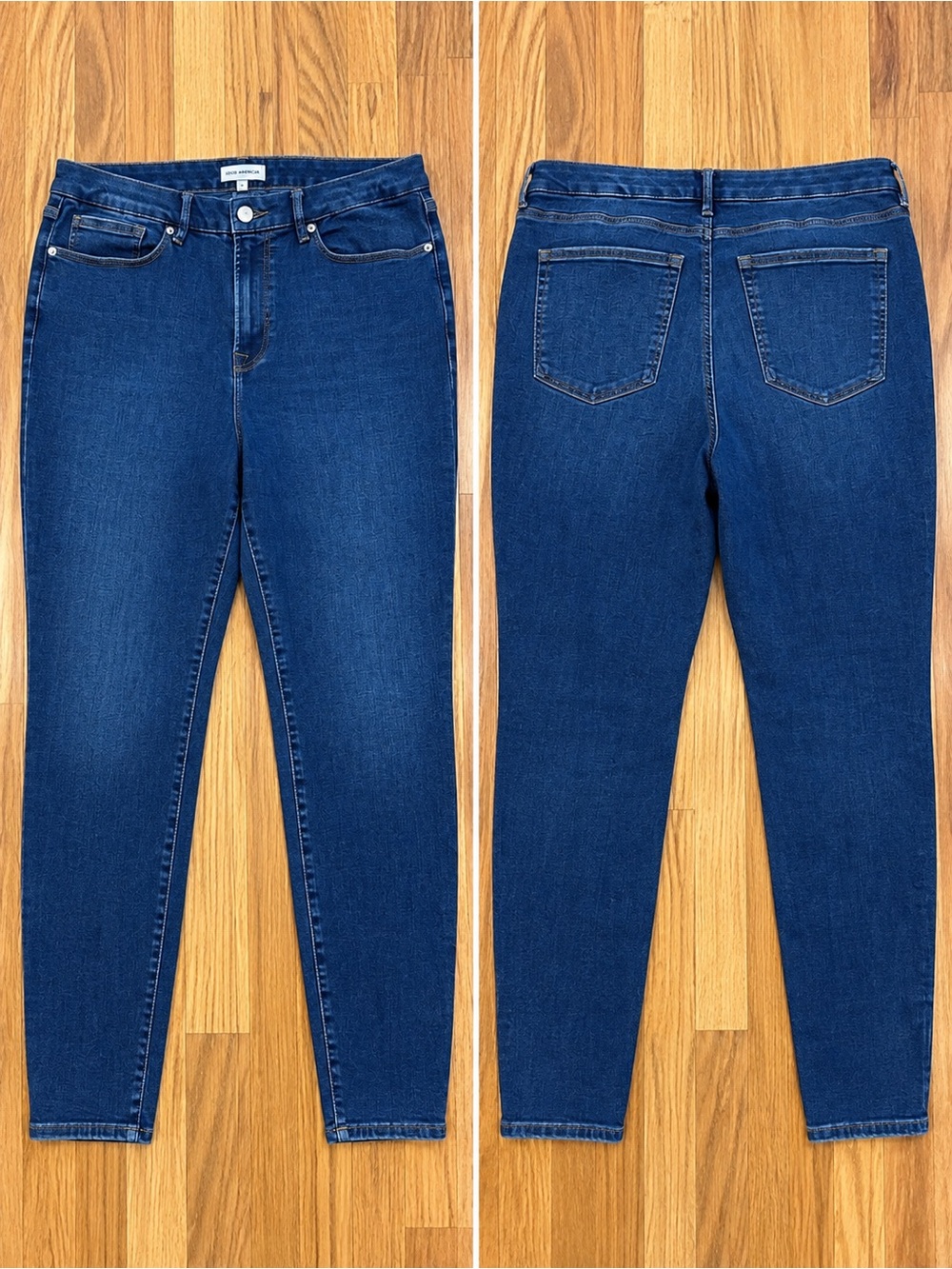 Good American Good Legs Skinny Jeans Dark Wash Plus Size 14-18